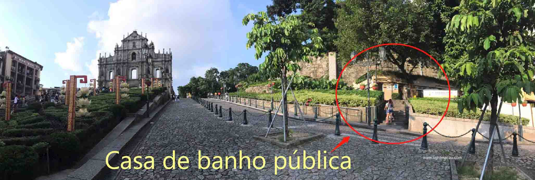 Casa de banho pública Macau - Ruínas de S. Paulo